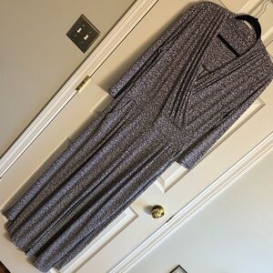 Elegant Black and White Maxi Dress